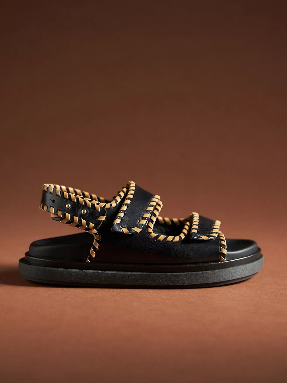 ALOHAS Barrel Leather Sandals